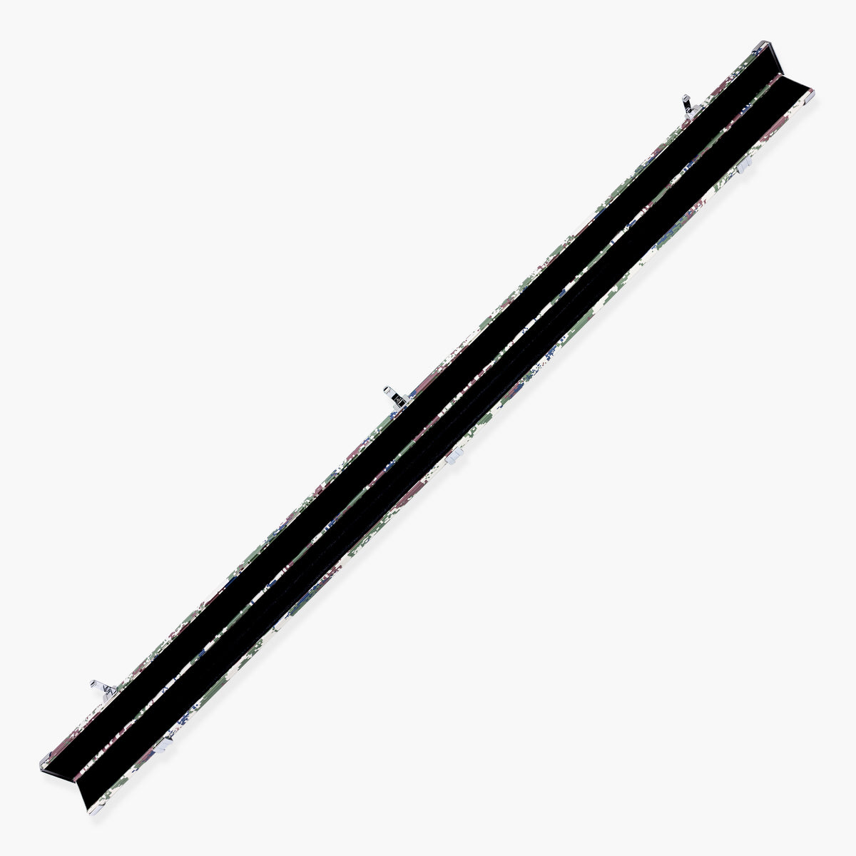 Camouflage Design 1 Piece 2 Slot Aluminium Snooker and Pool Cue Case - Holds 2 Cues