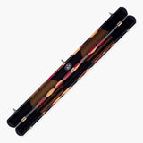 Baize Master 3/4 Joint 2 Slot DIAMONDS Luxury Round End Case with Studs - Holds 1 x ¾ Cue + Extensions and Accessories