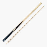 PRO147 Pro Match Ebony 2 Piece Snooker and Pool Cue 9.5mm Green Layered Tip