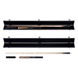 Jonny 8 Ball Pearl Series Gold Burl 3/4 Joint Cue and Case Set with 9mm Professional Layered Leather Tip