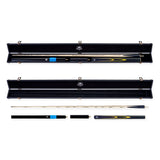 PRO147 Apollo 58 Inch 3/4 Jointed Hand Spliced Premium Snooker and Pool Cue and Case Set 9.5mm Tip