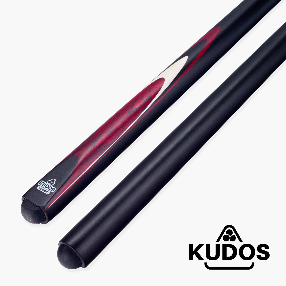 Kudos Bullet 2 Piece Centre Joint Ash Snooker Pool Cue and Case Set with 9.5mm Tip