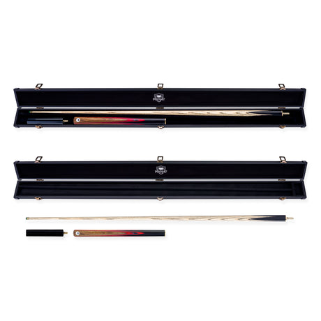 PRO147 Pearl Series Red Flash 3/4 Joint Cue and Case Set with 9.5mm Professional Layered Leather Tip PRO147