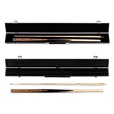 Baize Master Golden Sandalwood 2 Piece 57 Inch English Pool Cue and Case Set with 9.5mm Red Layered Tip