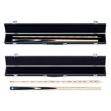 PRO147 Pro Match Ebony 2 Piece Snooker Pool Cue and Case Set 9.5mm Tip
