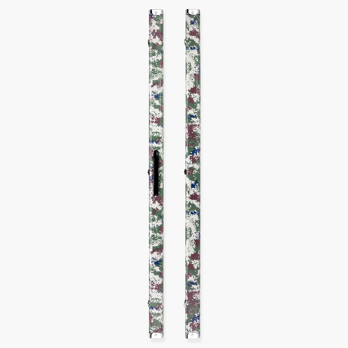 Camouflage Design 1 Piece 2 Slot Aluminium Snooker and Pool Cue Case - Holds 2 Cues