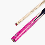 PRO147 Pink Windsor 3/4 Joint Snooker and Pool Cue 9.5mm Red Layered Tip