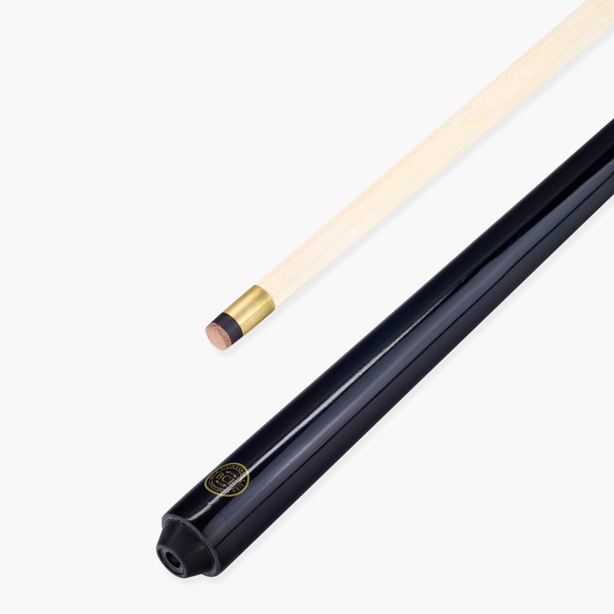 BCE 57 Inch 2pc Clubline Economy Hardwood Pool Snooker Cue with 11mm Screw On Tip Cue + Case