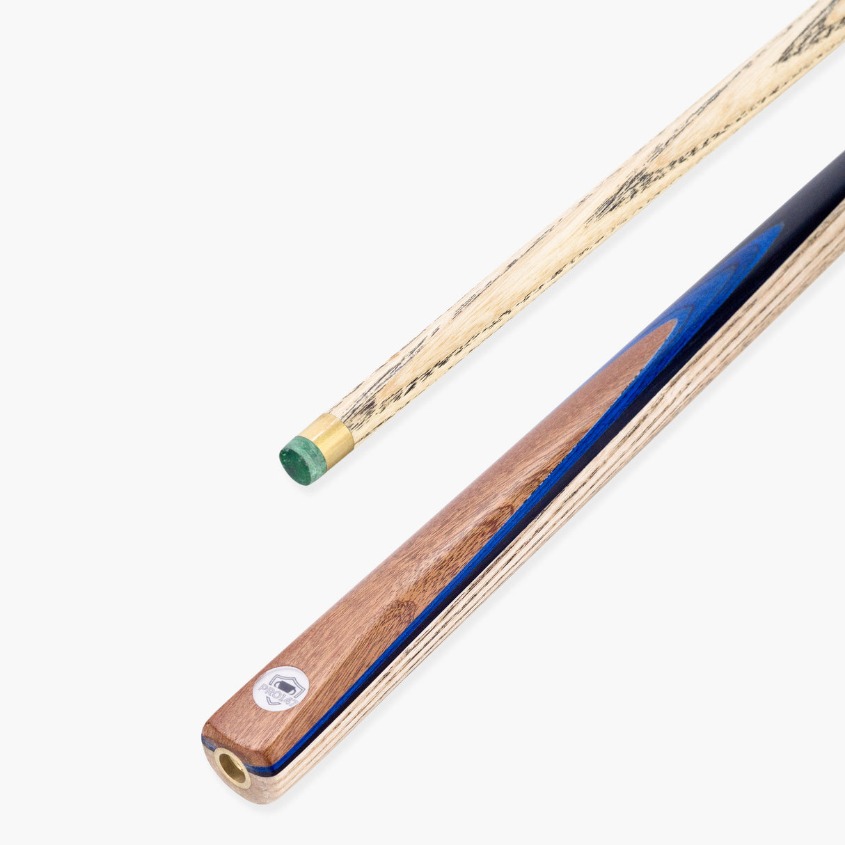 PRO147 Pro Match Sapphire 2 Piece Snooker and Pool Cue 9.5mm Green Layered Tip