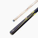 PRO147 Apollo 58 Inch 3/4 Jointed Hand Spliced Premium Snooker and Pool Cue 9.5mm Tip
