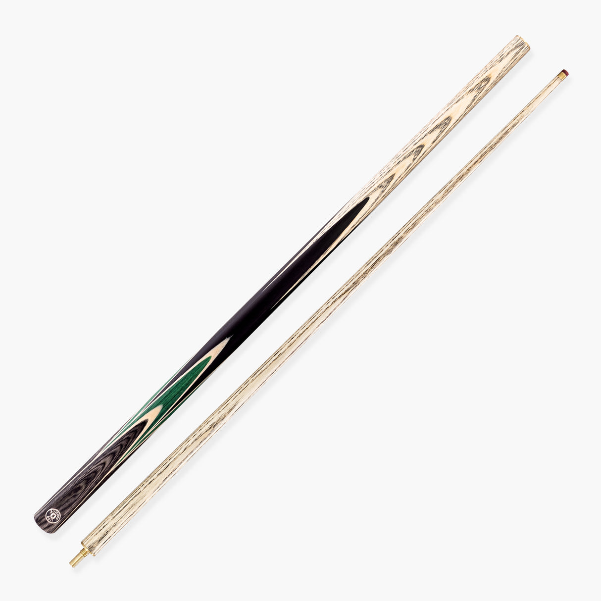 Jonny 8 Ball Vortex 2 Piece 57 Inch English Pool Cue and Case Set with 8.5mm Red Layered Tip