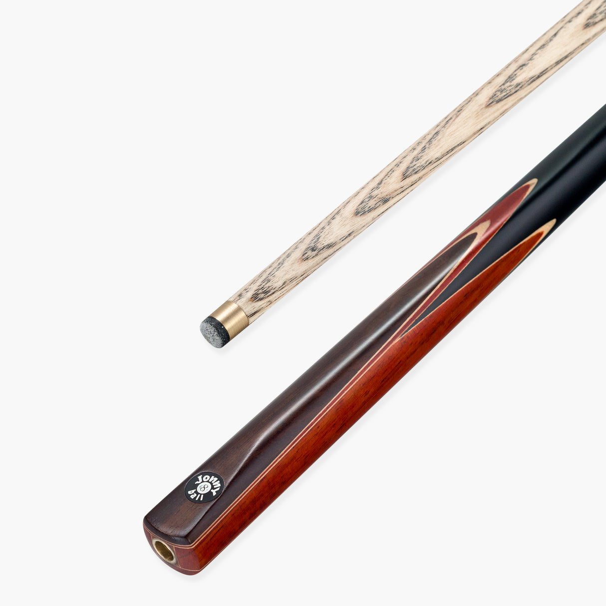 Jonny 8 Ball CLASSIC DEVIL 2 Piece Centre Joint Snooker and Pool Cue with 9mm Leather Tip