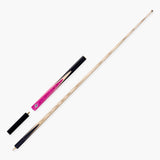 PRO147 Pink Windser 3/4 Joint Snooker and Pool Cue and Case Set 9.5mm Red Layered Tip