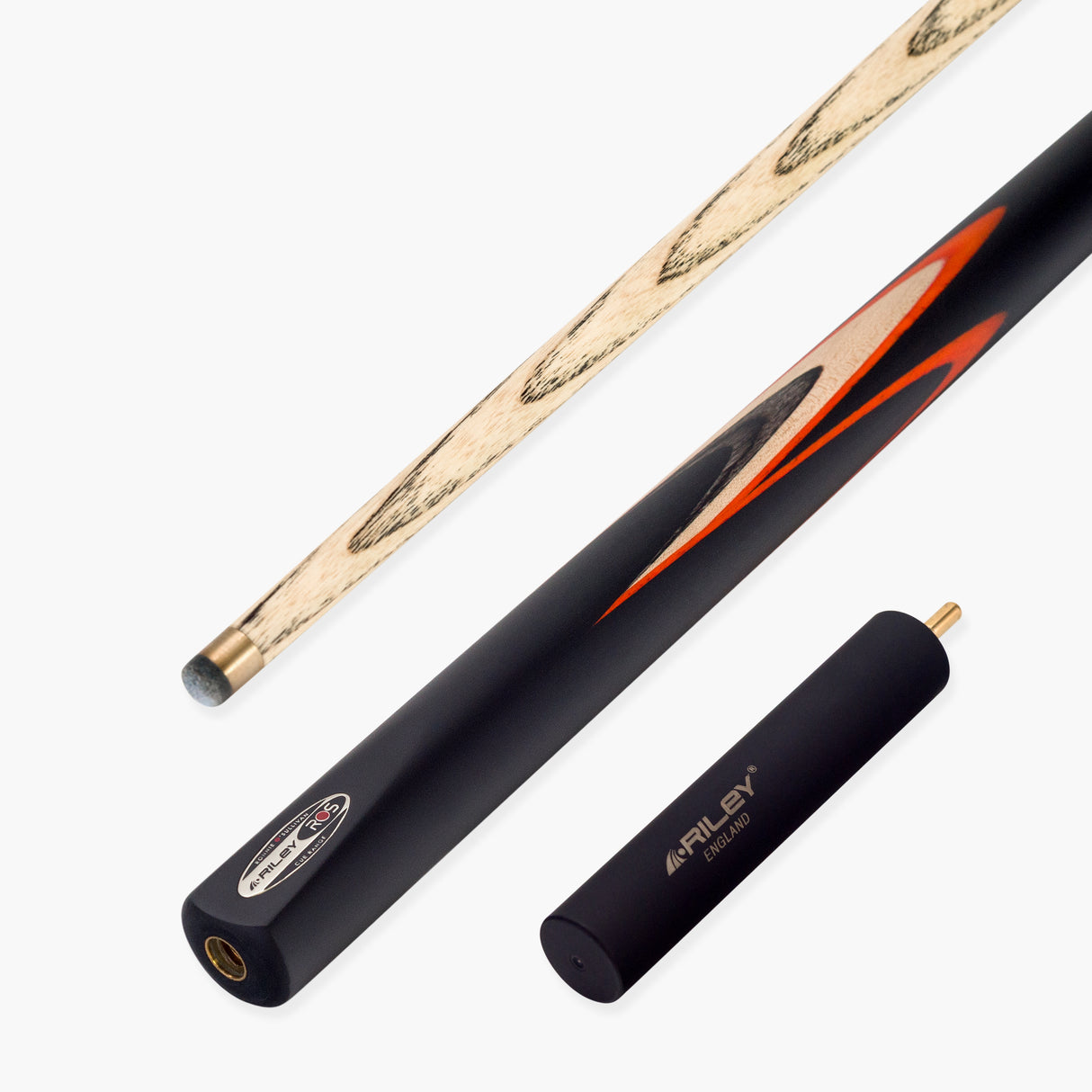 Riley Ronnie O’Sullivan 3 Series Limited Edition ¾ Joint Snooker and Pool Cue with Ebony Butt and 9.5mm Elk Master Tip – Includes Mini Butt Extension (ROS 3-7)