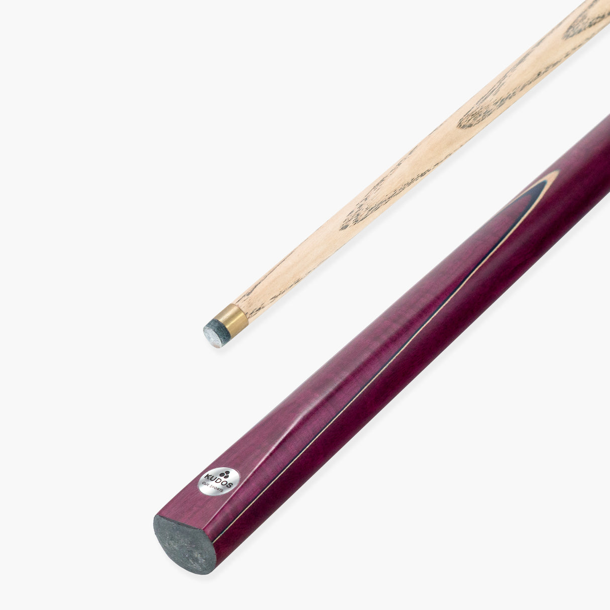 Kudos Purple Heart 3/4 Jointed Heavy Weight Snooker and Pool Cue 9mm Tip