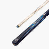 PRO147 Apollo 58 Inch 3/4 Jointed Hand Spliced Premium Snooker and Pool Cue 9.5mm Tip