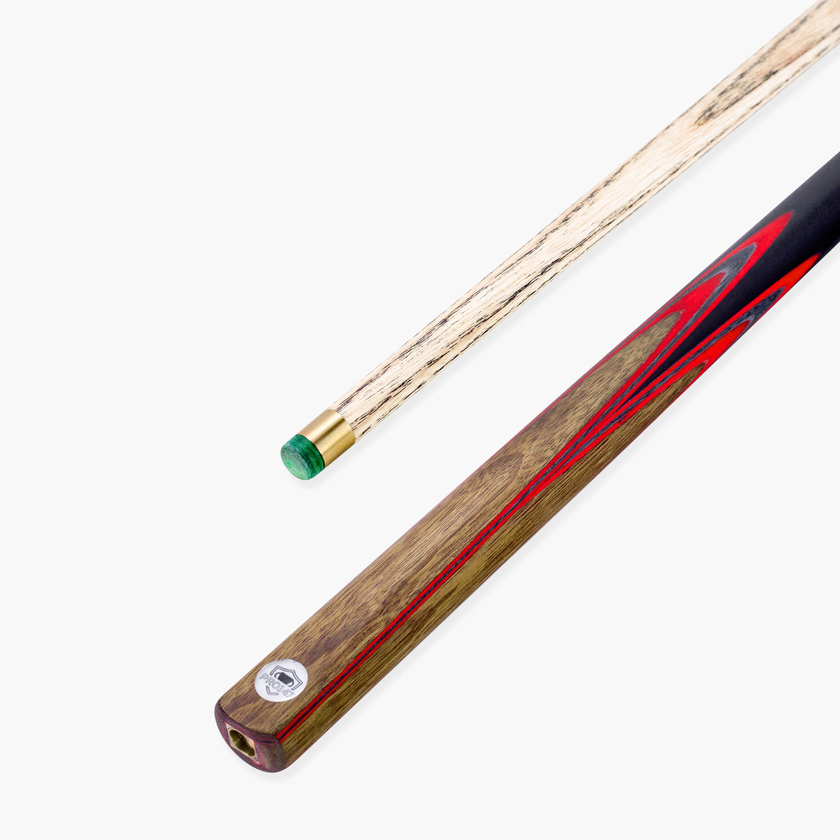 PRO147 Pearl Series Red Flash 3/4 Joint Cue with 9.5mm Layered Leather Tip PRO147