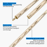 Baize Master Paragon 57 inch 2 Piece Snooker Pool Cue and Case Set 9.3mm Pro Leather Tip