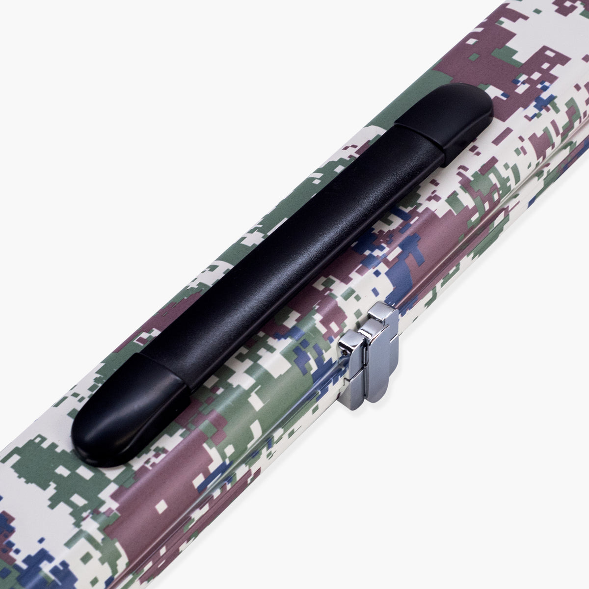 Camouflage Design 1 Piece 2 Slot Aluminium Snooker and Pool Cue Case - Holds 2 Cues
