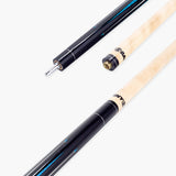 Jonny 8 Ball Harpoon 58 Inch 2 Piece American Pool Cue with Birch Shaft and 13mm Layered Tip