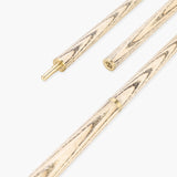 PRO147 Pro Match Ebony 2 Piece Snooker and Pool Cue 9.5mm Green Layered Tip