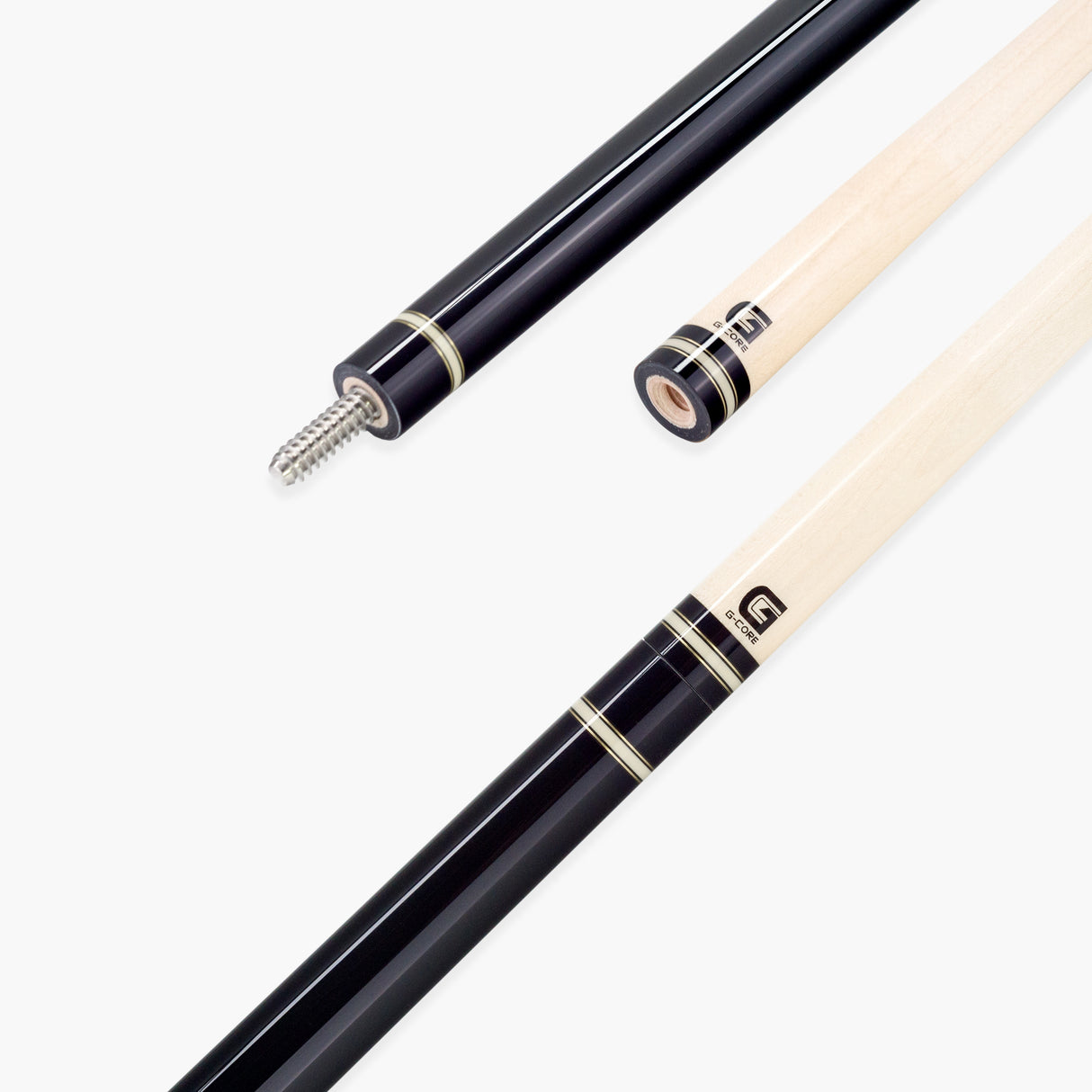 McDermott BLACK Hand Crafted G-Series American Pool Cue 13mm tip – G206