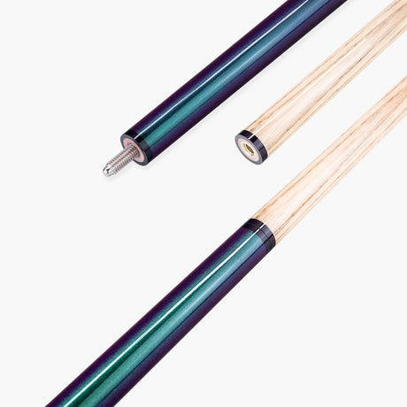 Jonny 8 Ball Chameleon 2 Piece Colour Changing Snooker and Pool Cue with 9.5mm Black Layered Pro Tip Jonny 8 Ball