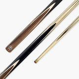 Jonny 8 Ball Walnut 57 Inch One Piece English Pool Cue with UV Printed Ash Shaft and 8.5mm Red Layered Tip