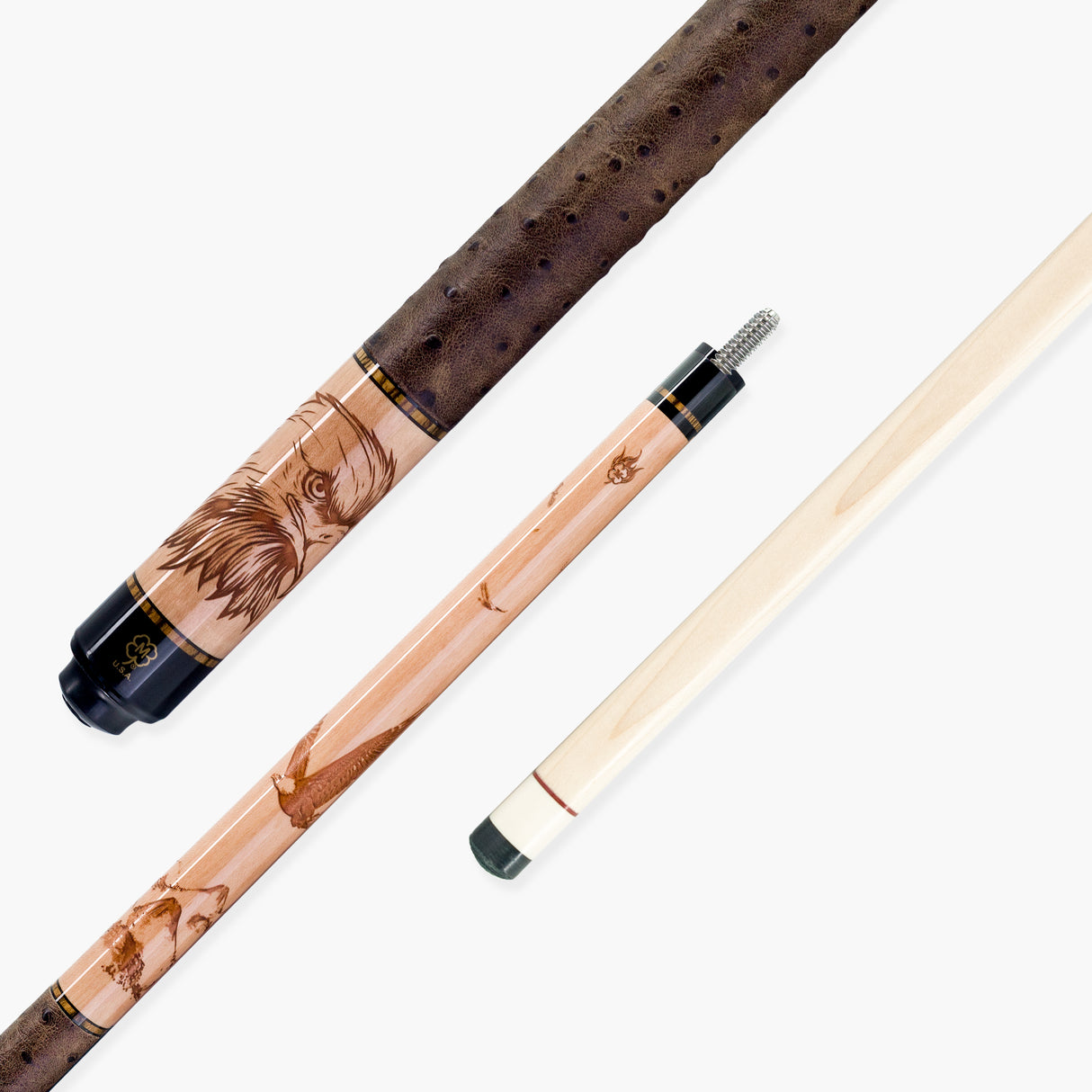McDermott Hand Crafted Birds of Prey G-Series American Pool Cue 13mm tip – G438