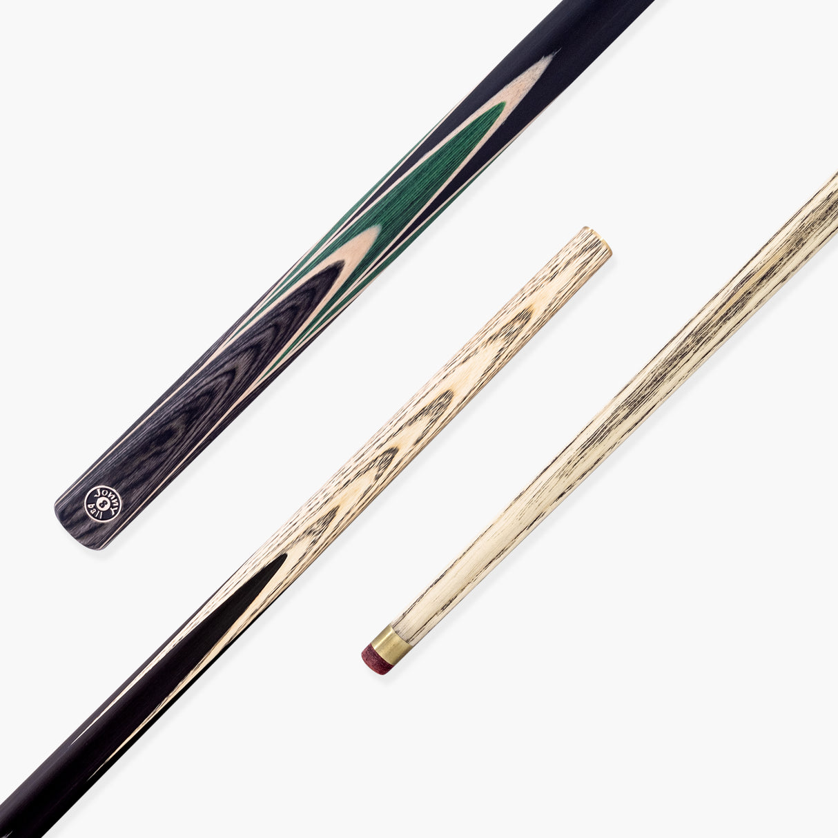 Jonny 8 Ball Vortex 57 Inch 2 Piece Centre Joint English Pool Cue with 8.5mm Professional Layered Tip