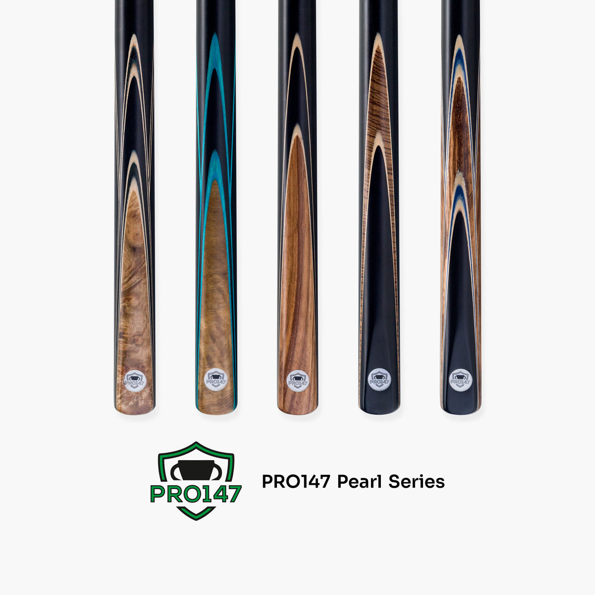 PRO147 Pearl Series Hazel Burl 3/4 Joint Cue with 9.5mm Professional Red Leather Tip