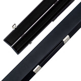 Baize Master Golden Sandalwood 2 Piece 57 Inch English Pool Cue and Case Set with 9.5mm Red Layered Tip