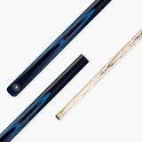 PRO147 Apollo 58 Inch 3/4 Jointed Hand Spliced Premium Snooker and Pool Cue 9.5mm Tip
