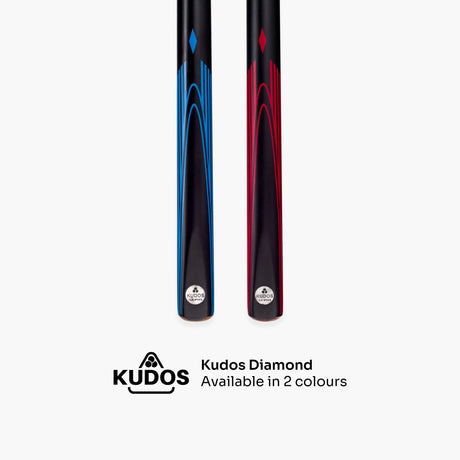 Kudos DIAMOND 57 Inch 2 Piece Matching Ash Grain Snooker Pool Cue - 9.5mm Tip Kudos