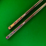Baize Master Kingsley 2 Piece UV Printed Snooker and Pool Cue with 9.5mm Green Layered Tip
