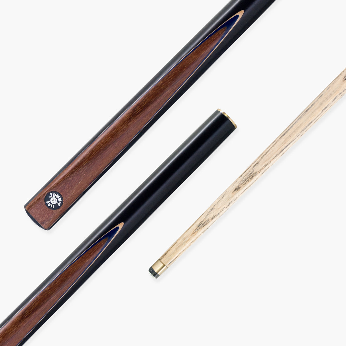 Jonny 8 Ball 3/4 BLUE THUNDER Traditional English 8 Ball Pool Cue 8.8mm Tip - J05