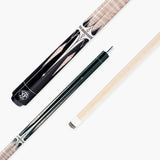 Jonny 8 Ball Harpoon 58 Inch 2 Piece American Pool Cue with Birch Shaft and 13mm Layered Tip