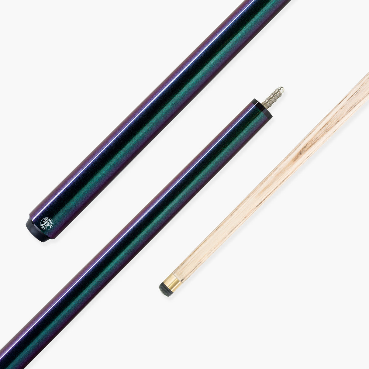 Jonny 8 Ball Chameleon 2 Piece Colour Changing Snooker and Pool Cue and Case Set with 9.5mm Tip Jonny 8 Ball