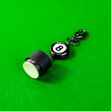 8 Ball Retractable Chalk Holder Cue + Case