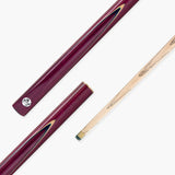 Kudos Purple Heart 3/4 Jointed Heavy Weight Snooker and Pool Cue 9mm Tip