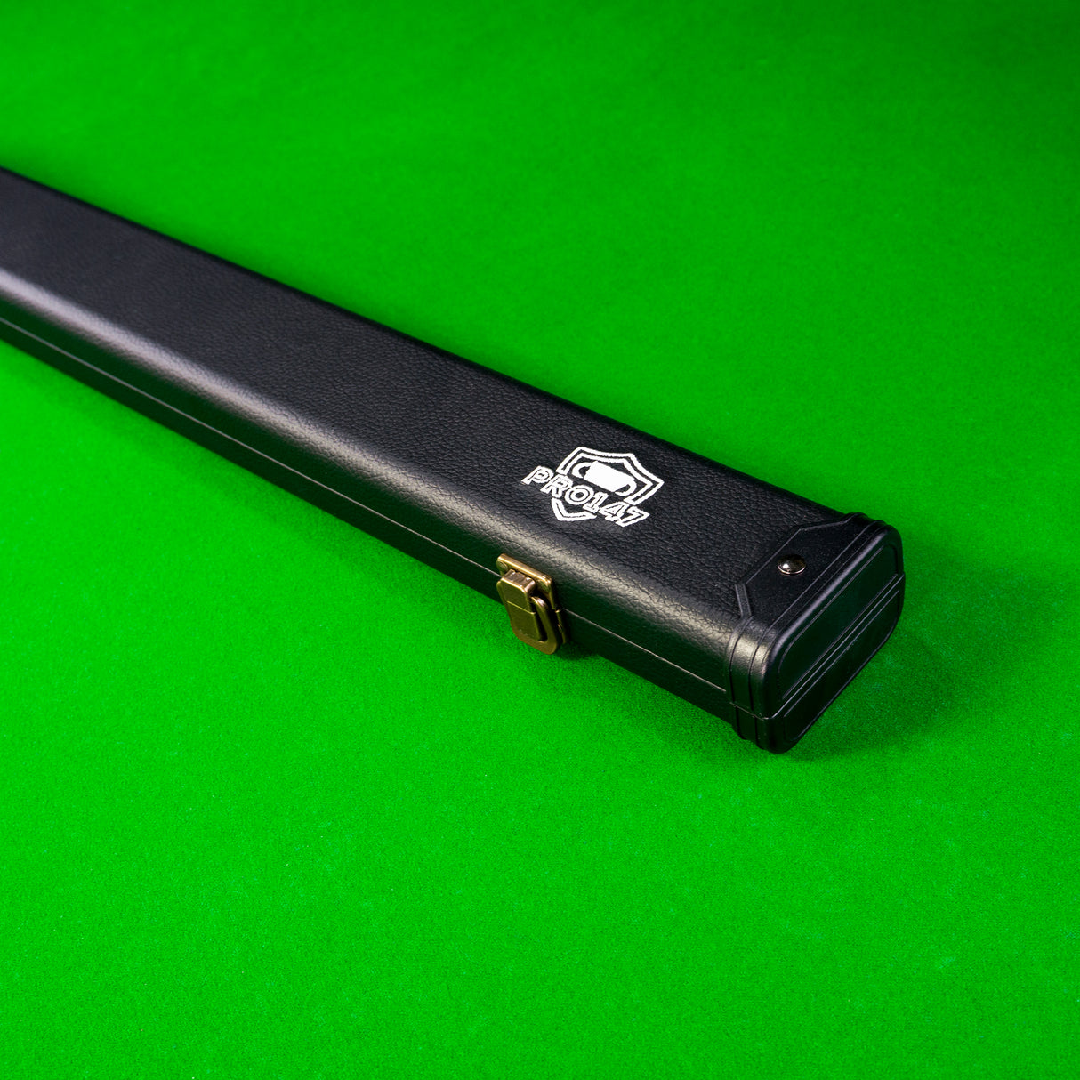 PRO147 3/4 Deluxe Black Snooker and Pool Case with Plastic Ends – Holds 1 x ¾ Joint Cue + Extensions PRO147