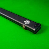 PRO147 3/4 Deluxe Black Snooker and Pool Case with Plastic Ends – Holds 1 x ¾ Joint Cue + Extensions PRO147