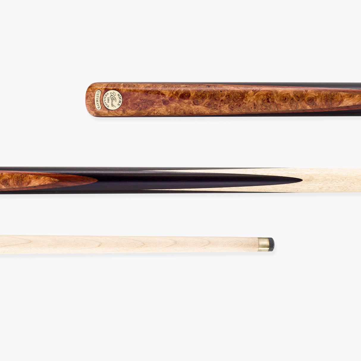 Niche Cues Thailand One Piece Snooker Cue 9.5mm Tip - Ultimate Maple