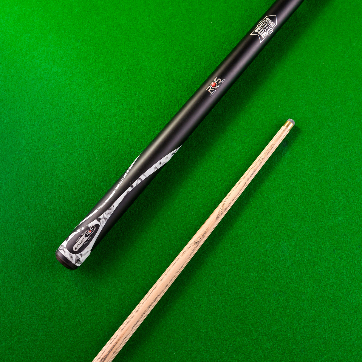 Riley Ronnie O’Sullivan Endorsed Limited Edition Weight Adjustable Snooker and English Pool Cue 9.5mm Tip with Riley Soft Case