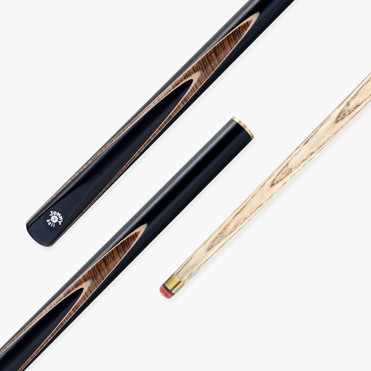 Jonny 8 Ball Pearl Series 3/4 Joint Cue and Case Set with 8mm Professional Layered Leather Tip