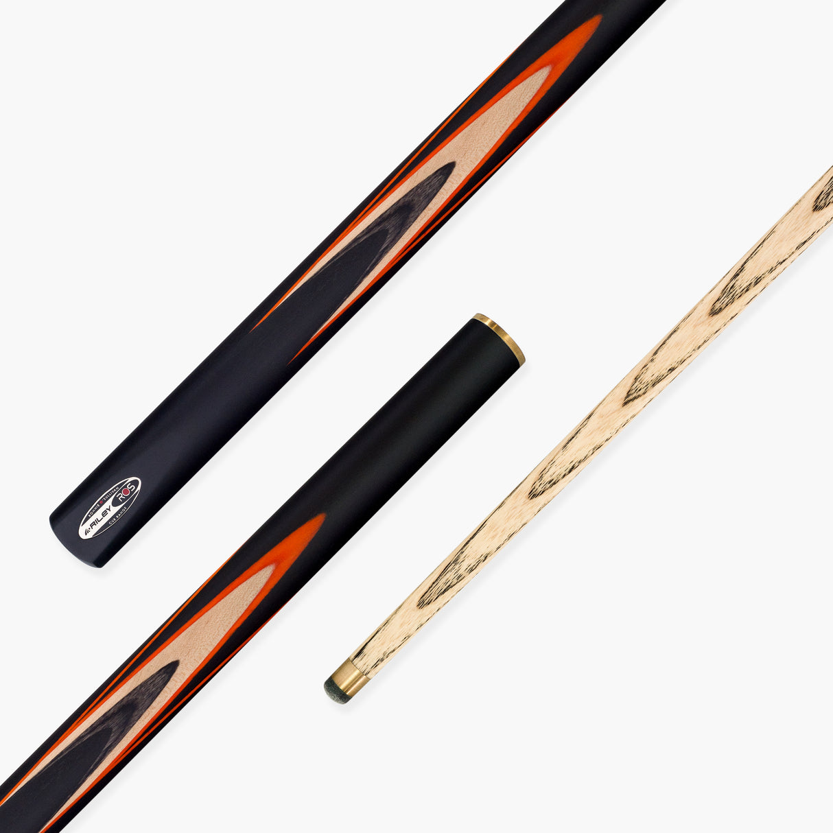Riley Ronnie O’Sullivan 3 Series Limited Edition ¾ Joint Snooker and Pool Cue and Case Set with Ebony Butt and 9.5mm Elk Master Tip (ROS 3-7)