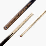 Baize Master Golden Sandalwood 2 Piece 57 Inch English Pool Cue and Case Set with 9.5mm Red Layered Tip
