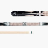 Jonny 8 Ball Harpoon 58 Inch 2 Piece American Pool Cue with Birch Shaft and 13mm Layered Tip