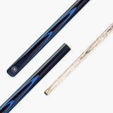 PRO147 Apollo 58 Inch 3/4 Jointed Hand Spliced Premium Snooker and Pool Cue and Case Set 9.5mm Tip