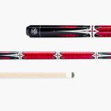 Jonny 8 Ball Harpoon 58 Inch 2 Piece American Pool Cue with Birch Shaft and 13mm Layered Tip